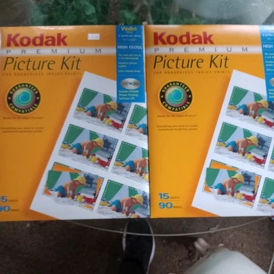 Kodak Wallet Size 2.25 X 3.5” Inkjet Photo High GlossPaper 174  Prints 1 open  - Image 1 of 4