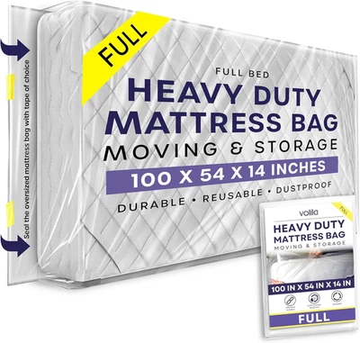 Mattress Moving Bag Twin Full Queen King Heavy Duty Waterproof Plastic Cover - Image 1 of 4