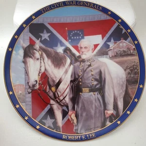 Piatto da collezione Robert E Lee generali della guerra civile.  Collezione Hamilton 1994 - Foto 1 di 6