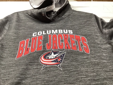 Columbus Blue Jackets Hoodie Size Medium Sweatshirt Logo Hockey NHL Fanatics Cover