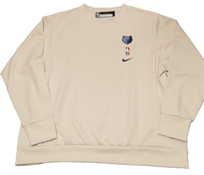 Nike Memphis Grizzlies Crew Sweatshirt Mens 2XL Sail DN6972-027 Team Issued - Image 1 of 4