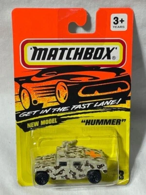 Matchbox Military Hummer, Brown, #3, 1/64, "Get In The Fast Lane" - Image 1 of 2