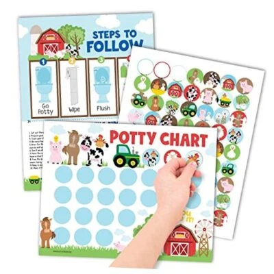  Таблица наклеек с сельскохозяйственными животными для детей таблица приучения к горшку для малышей мальчиков -  - Изображение 1 из 4