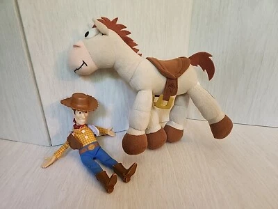 Disney Parks Toy Story “BULLSEYE” Peluche Pixar Posable Piernas 10” Con Muñeca Leñosa Foto 1 de 4