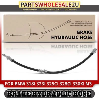 Rear Brake Hydraulic Hose for BMW 318i 318is 323Ci 323i 323is 325Ci 325i 325xi - Image 1 of 4