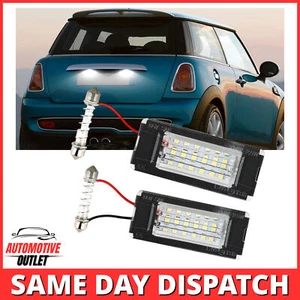 2X LED LICENSE NUMBER PLATE LIGHT 6000K FOR MINI COOPER R56 XENON R57 R58 R59 S - Picture 1 of 14