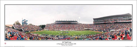 Ole Miss Mississippi Rebels Football Vaught-Hemingway Panoramic POSTER Print Cover
