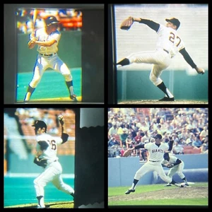 Vintage SF Giants Chris Speier & Juan Marichal 35mm Transparent Photo Slide + 2 - Picture 1 of 11