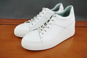 Fly London DELF580FLY Womens 42 / 11 White Leather Lace Up Platform Trainers - Imagen 1 de 12