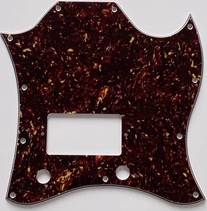 Guitar Pickguard For Gibson SG Standard Single Humbucker,4 Ply Brown Tortoise - Picture 1 of 6