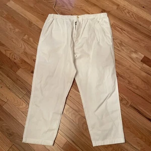 Nautica NS83 Explorer Loose Fit XL CoMen’s White Drawstring Elastic Waist Pants - Picture 1 of 6