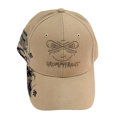 DRI DUCK-GRUMPYFROGS Outdoor, Custom Embroidered Fishing Ball Cap. - Image 1 of 4