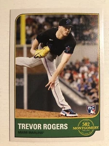 2022 Topps 582 Montgomery Club Set 1 Trevor Rogers Marlins RC 4 - Picture 1 of 1