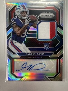 2020 Prizm Gabriel Davis RPA Silver Rookie 2 Color Patch Auto RPA RC #/99