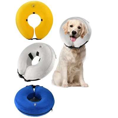 Soft Pet Recovery Collar Protective Inflatable E Collar Cone for Dog and Cat B2 - Image 1 of 4