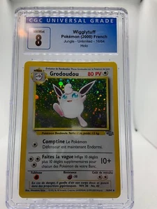 Grodoudou - Holo Rare FRENCH 32/64 Jungle Set Pokemon - CGC 8  Rare graded card - Picture 1 of 6