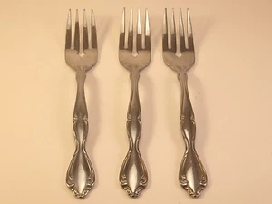 Set of Three (3) Community CANTATA 6 5/8" Salad Fork Stainless - Picture 1 of 5