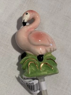 Nora Fleming Mini  "Tickled Pink"  Flamingo A205 - Image 1 of 4