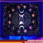Sun Moon Fluorescent Tapestry Wall Hanging Cloth Carpet Tapestries Decor (230x15