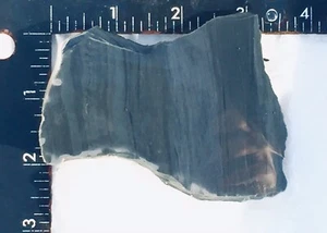 Obsidiana natural a rayas arco iris, piedra mineral, espécimen, vidrio volcánico 2.435 oz - Imagen 1 de 12