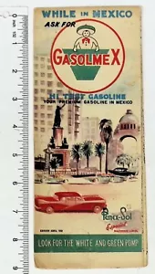 Vintage 1959 Karte von Mexiko Gasolmex - Bild 1 von 2