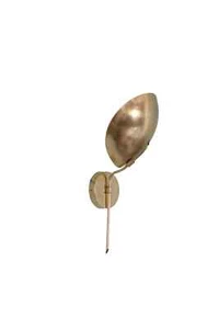 1 Light Curved Shades Handmade Vintage Wall Mid Century Modern Raw Brass Sputnik - Picture 1 of 7