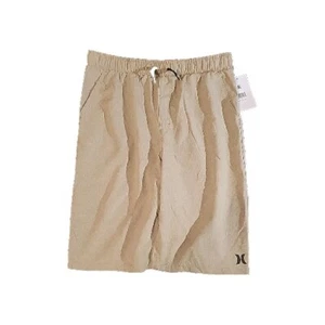 Hurley Big Boys Elastic Waist Pull on Swim Trunks Suit, Beige XL X Large NWT - Picture 1 of 1