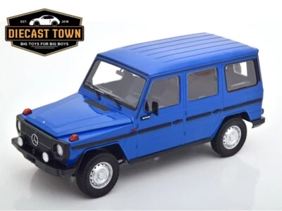 1/18 Minichamps Mercedes G Class 240GD G-Model LWB W460 Blue 1980 - Image 1 of 3