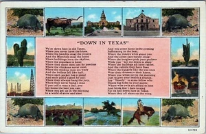 Postal de Down In Texas 123799 sin publicar - Imagen 1 de 2