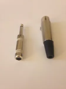 Connettore Microfono Cavo Spina Audio XLR Femmina 3 Pin e Spina Mono 1/4" - Foto 1 di 3