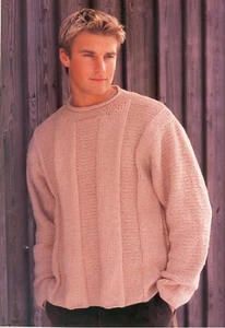 Child women men sweater knitting pattern copy 4 ply - Picture 1 of 3