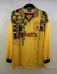 Nottingham Forest Issue Campbell 10 L/S Away Shirt 1995/97 (XL) Umbro F117 - Picture 1 of 8