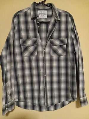 AEROPOSTALE Size Medium Men's Muliticolor Plaid Dress Shirt B4 — 第 1/4 张图片
