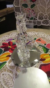 Figura de cristal semental caballo Swarovski 4" con espejo de exhibición - Imagen 1 de 7