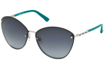 Очки солнцезащитные Swarovski Friendship SW119 серебристые/синие 16B без оправы 64-14-135 с камнями - Изображение 1 из 4