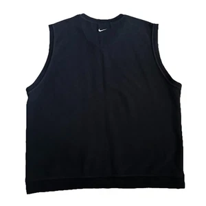 VTG Nike Golf Pullover Vest Sweater Sleeveless Embroidered Swoosh Black Men’s L - Picture 1 of 9