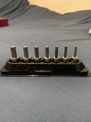 SNAP ON 3/8 DRIVE METRIC ALLEN SOCKET 4mm-10mm 7 PC SET IN MAGNETIC STORAGE TRAY - Image 1 of 4