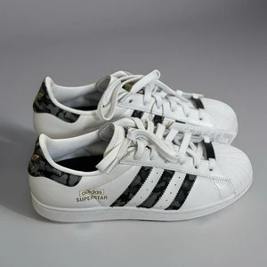 adidas Superstar Camo White Grey Leather Sneaker Trainers Size UK 6 RRP £120 - Picture 1 of 11