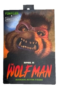 Modellino Universal Monsters X TMNT Raffaello come l'uomo lupo scala 7" NECA - Foto 1 di 4