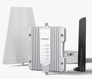 Amazboost A1 Cell Phone Signal Booster For Home 3G 4G 5G LTE 2500 Sq Ft Coverage - Photo 1 sur 10