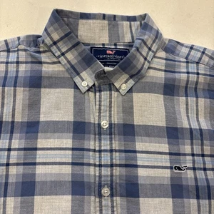 Vineyard Vines Shep & Ian hellblaues langärmliges Button-Down-Hemd Herren XXL - Bild 1 von 9