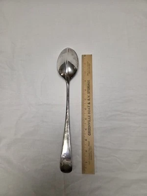 Cucharón plateado vintage, 13 pulgadas de largo, cuchara tamaño 4 "x 2 1/4"  Foto 1 de 4
