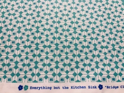 1930s Repro Fabric EVERYTHING BUT THE KITCHEN SINK Geometric Darlene Zimmerman - Image 1 of 4