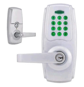 Brinks Commercial BC40107 Keypad Entry Satin Chrome Finish NEW No Box READ - Picture 1 of 11