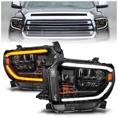 Anzo 111533 LED Headlight For Toyota Tundra 2014-2021 Left & Right Black Housing Foto 1 de 4