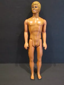 MATTEL 1968 Ken Doll 12" BLONDE Hair Undressed MALAYSIA - Picture 1 of 11