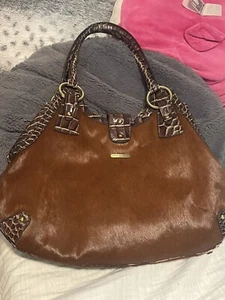 charlie lapson Cowhide Handbag Genuine Calf Hair - Picture 1 of 5