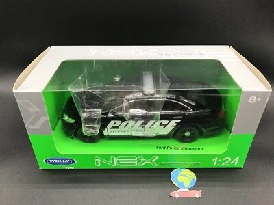 Welly Ford Police Interceptor, automodello scala 1:24, vintage (1583) - Immagine 1 di 4