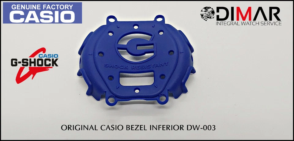 Replacement Vintage Original Bezel Lower Casio G-Shock DW-003 Colour Blue - Image 1 of 1