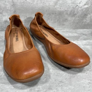 Josef Seibel Brown Leather Women's Slip On Flats Ballet Flats Size US 6.5 EU 37 - Picture 1 of 14
